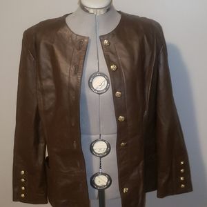 Spiegel Brown Leather Jacket